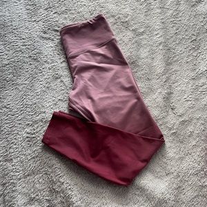 pink ombré leggings